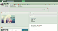 Desktop Screenshot of leon-x-sora.deviantart.com