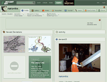 Tablet Screenshot of naruwinx.deviantart.com