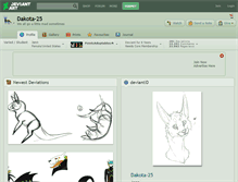 Tablet Screenshot of dakota-25.deviantart.com