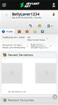 Mobile Screenshot of bellylover1234.deviantart.com