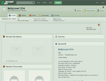Tablet Screenshot of bellylover1234.deviantart.com