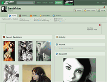 Tablet Screenshot of burntvirtue.deviantart.com