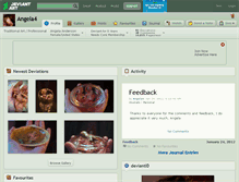 Tablet Screenshot of angela4.deviantart.com