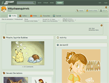 Tablet Screenshot of kittychasesquirrels.deviantart.com