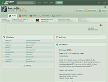 Tablet Screenshot of pret-a-3d.deviantart.com
