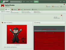 Tablet Screenshot of hajimetanaka.deviantart.com