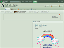 Tablet Screenshot of black-cat16-stamps.deviantart.com