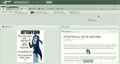 Desktop Screenshot of crystalrobot.deviantart.com