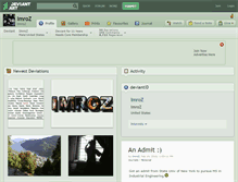 Tablet Screenshot of imroz.deviantart.com