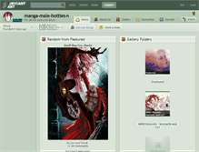 Tablet Screenshot of manga-male-hotties.deviantart.com