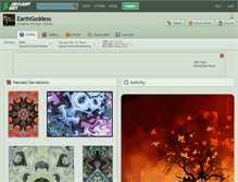 Tablet Screenshot of earthgoddess.deviantart.com