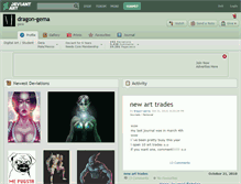 Tablet Screenshot of dragon-gema.deviantart.com