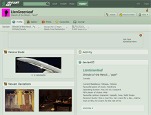 Tablet Screenshot of liengreenleaf.deviantart.com