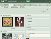 Tablet Screenshot of marcen.deviantart.com