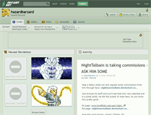 Tablet Screenshot of hazardbarzard.deviantart.com