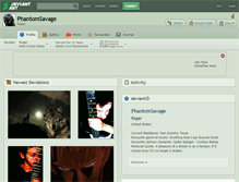 Tablet Screenshot of phantomsavage.deviantart.com