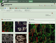 Tablet Screenshot of creativepump.deviantart.com