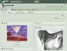 Tablet Screenshot of mavienrouge.deviantart.com