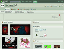 Tablet Screenshot of little-dragon-wolf.deviantart.com