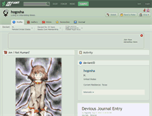 Tablet Screenshot of hogosha.deviantart.com