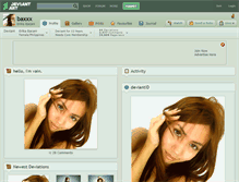 Tablet Screenshot of baxxx.deviantart.com