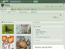 Tablet Screenshot of friskers.deviantart.com