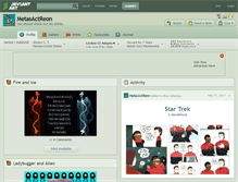 Tablet Screenshot of metasactreon.deviantart.com