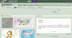 Desktop Screenshot of mirandahusky.deviantart.com