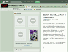 Tablet Screenshot of batmanbeyond-fans.deviantart.com