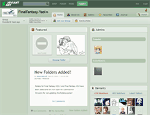 Tablet Screenshot of finalfantasy-yaoi.deviantart.com