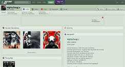 Desktop Screenshot of mightydanglo.deviantart.com
