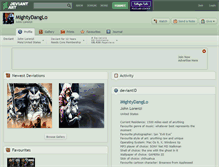 Tablet Screenshot of mightydanglo.deviantart.com