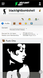 Mobile Screenshot of blacklightbombshell.deviantart.com