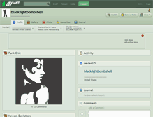 Tablet Screenshot of blacklightbombshell.deviantart.com