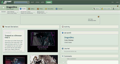 Desktop Screenshot of dragondino.deviantart.com