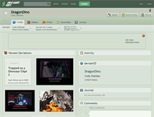 Tablet Screenshot of dragondino.deviantart.com