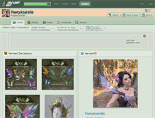Tablet Screenshot of faeryazarelle.deviantart.com