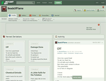 Tablet Screenshot of beadsofflame.deviantart.com
