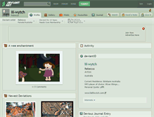Tablet Screenshot of lil-wytch.deviantart.com