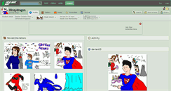 Desktop Screenshot of dinzydragon.deviantart.com