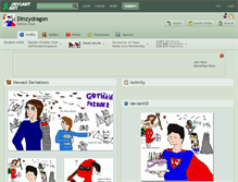 Tablet Screenshot of dinzydragon.deviantart.com