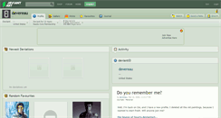 Desktop Screenshot of devereau.deviantart.com