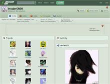 Tablet Screenshot of invaderdren.deviantart.com