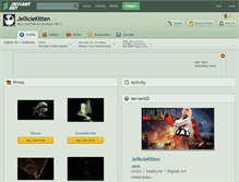 Tablet Screenshot of jelliclekitten.deviantart.com