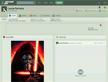 Tablet Screenshot of laura-ferreira.deviantart.com