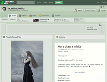 Tablet Screenshot of laceratedwrists.deviantart.com