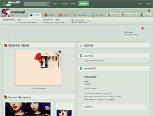 Tablet Screenshot of ownsarai.deviantart.com