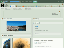 Tablet Screenshot of belac.deviantart.com