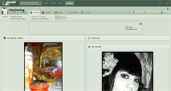 Desktop Screenshot of katydarling.deviantart.com