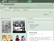 Tablet Screenshot of dark-prince-kisshu.deviantart.com